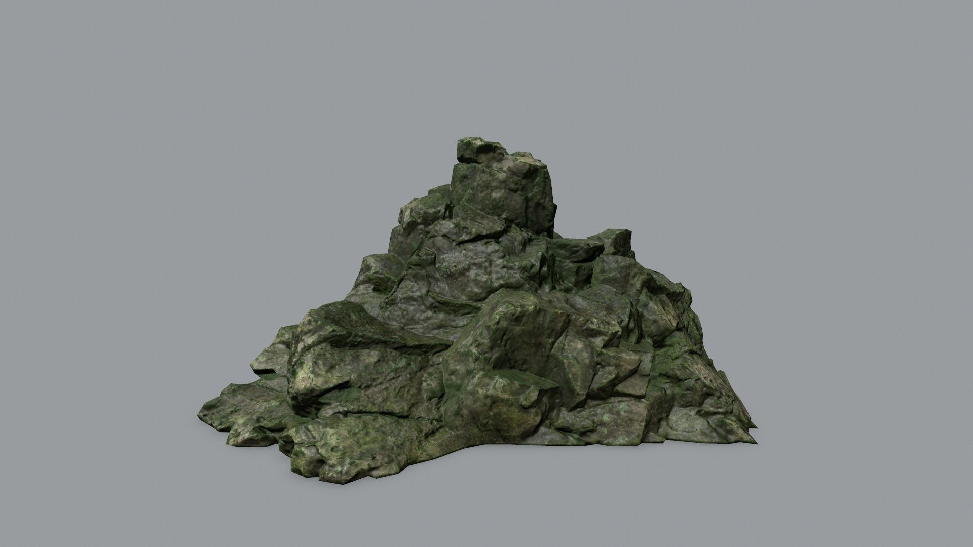 Rock Set Low-poly 3D model_2