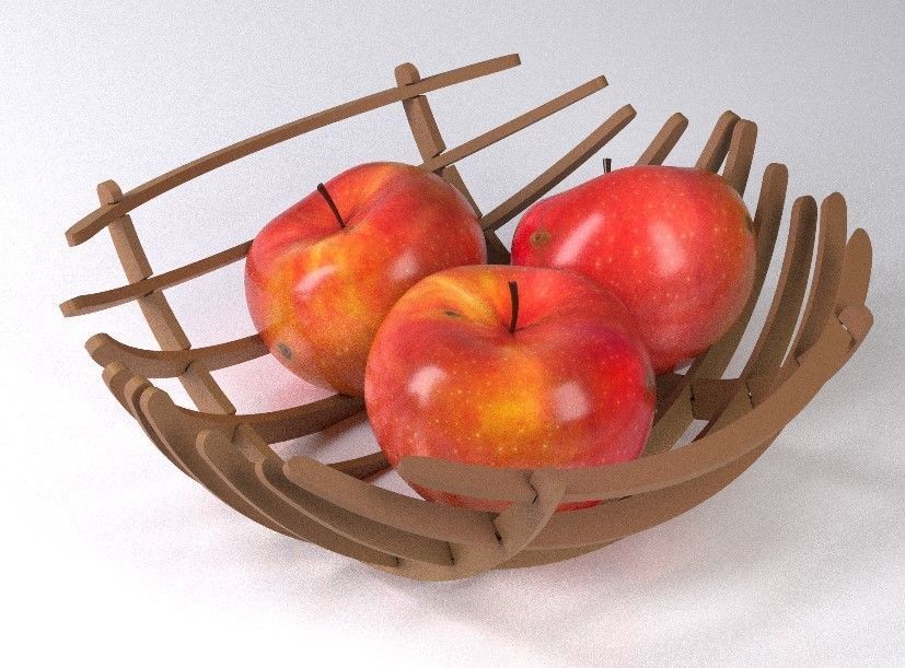 Glass vase 3D model_6