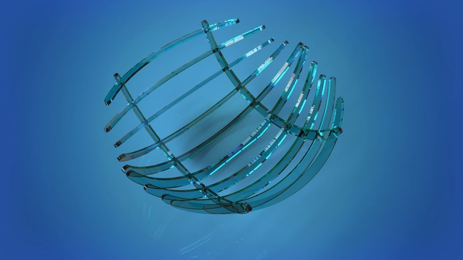 Glass vase 3D model_5