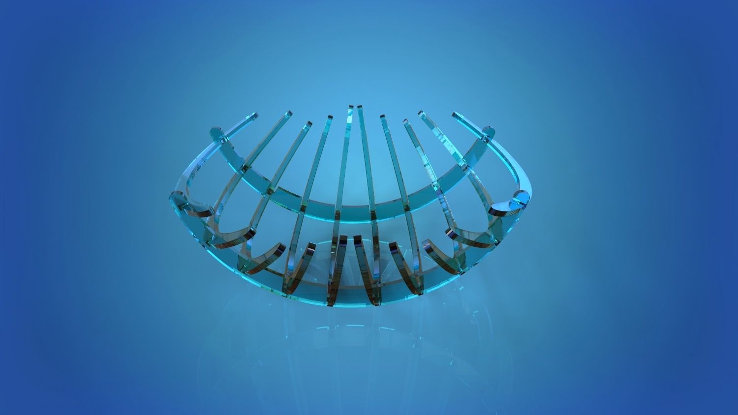 Glass vase 3D model_4