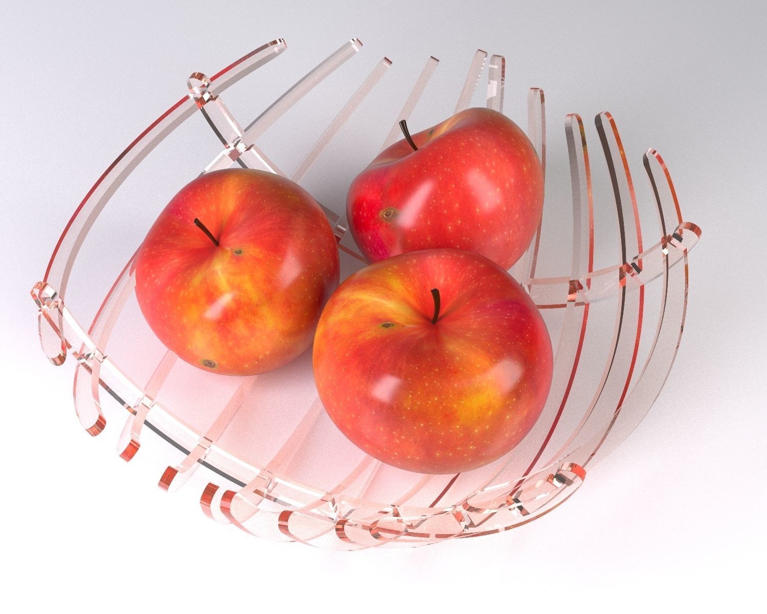 Glass vase 3D model_2