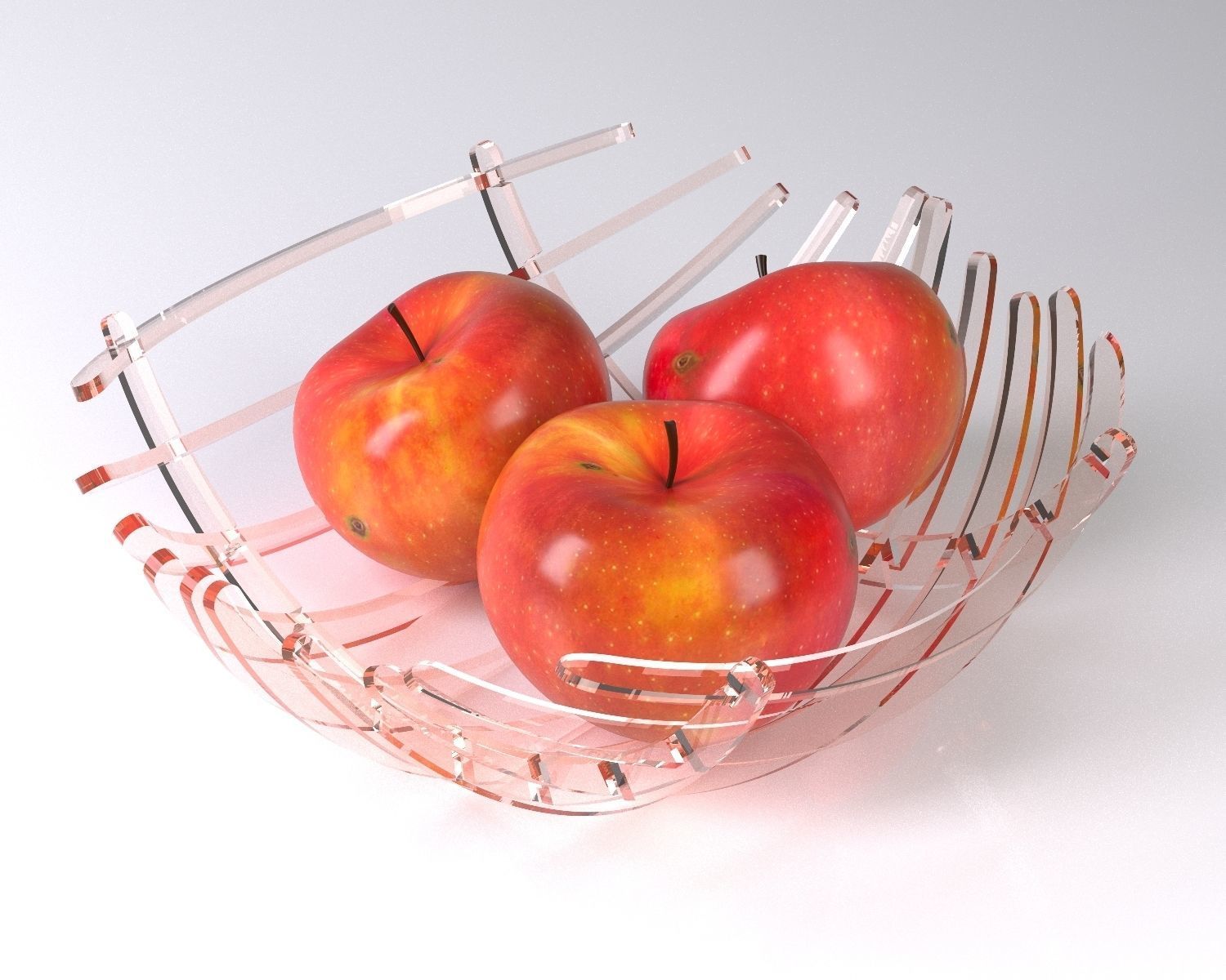 Glass vase 3D model_1