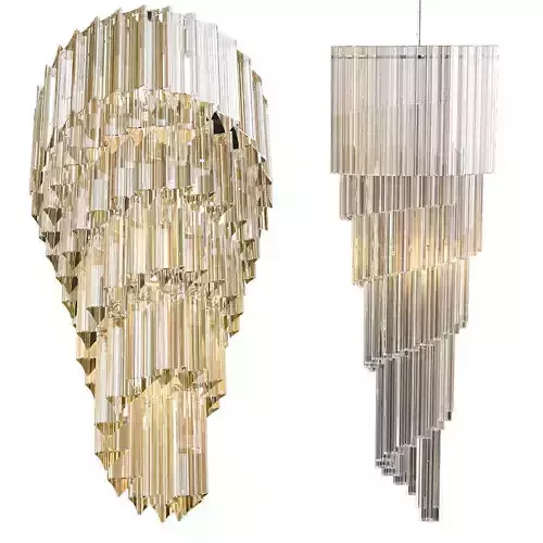 Crystal chandelier 3D model