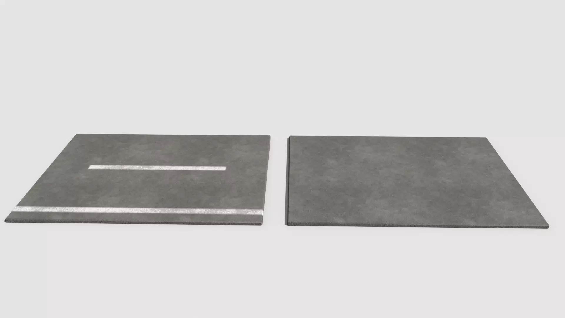 Concrete path 1 Low-poly 3D model_0