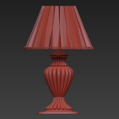 Classic table lamp 3D model_5