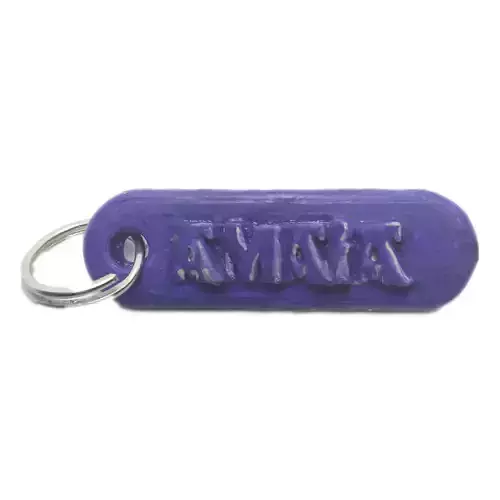 AMAIA Personalized keychain embossed letters