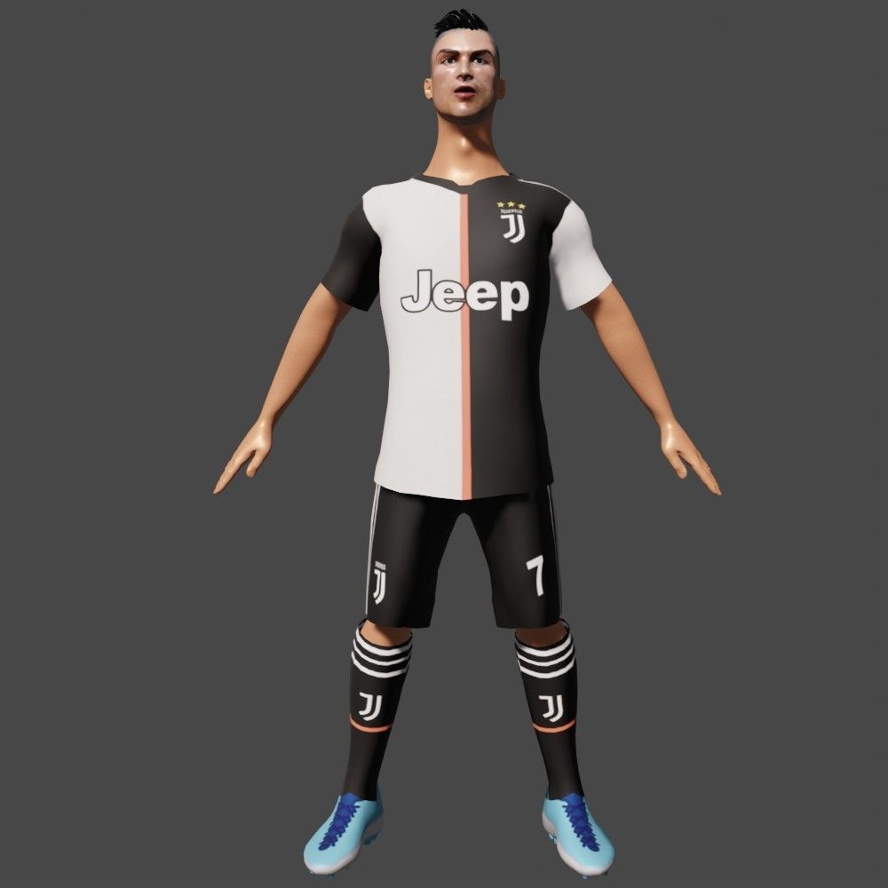 Cristiano Ronaldo 3D model_2