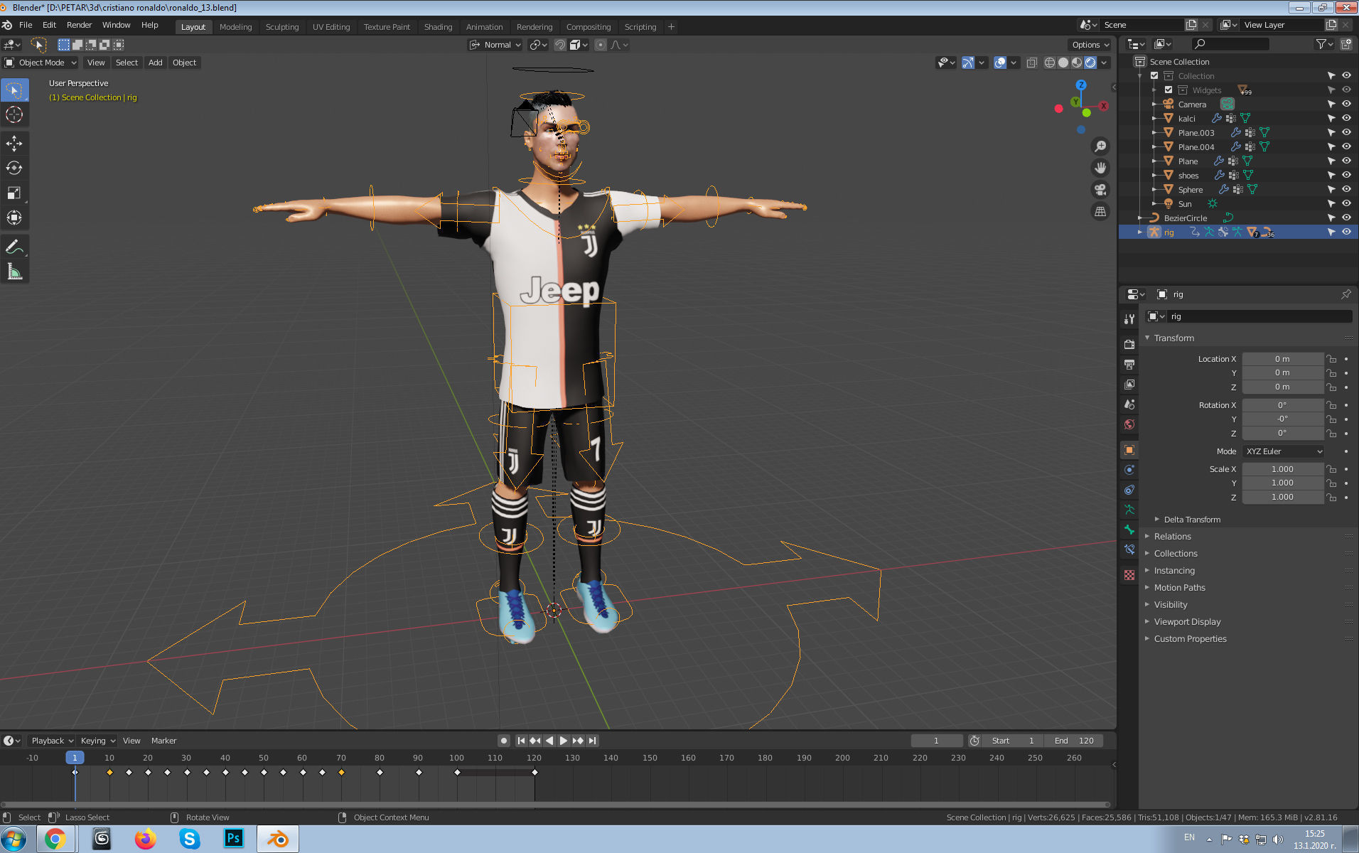 Cristiano Ronaldo 3D model_6