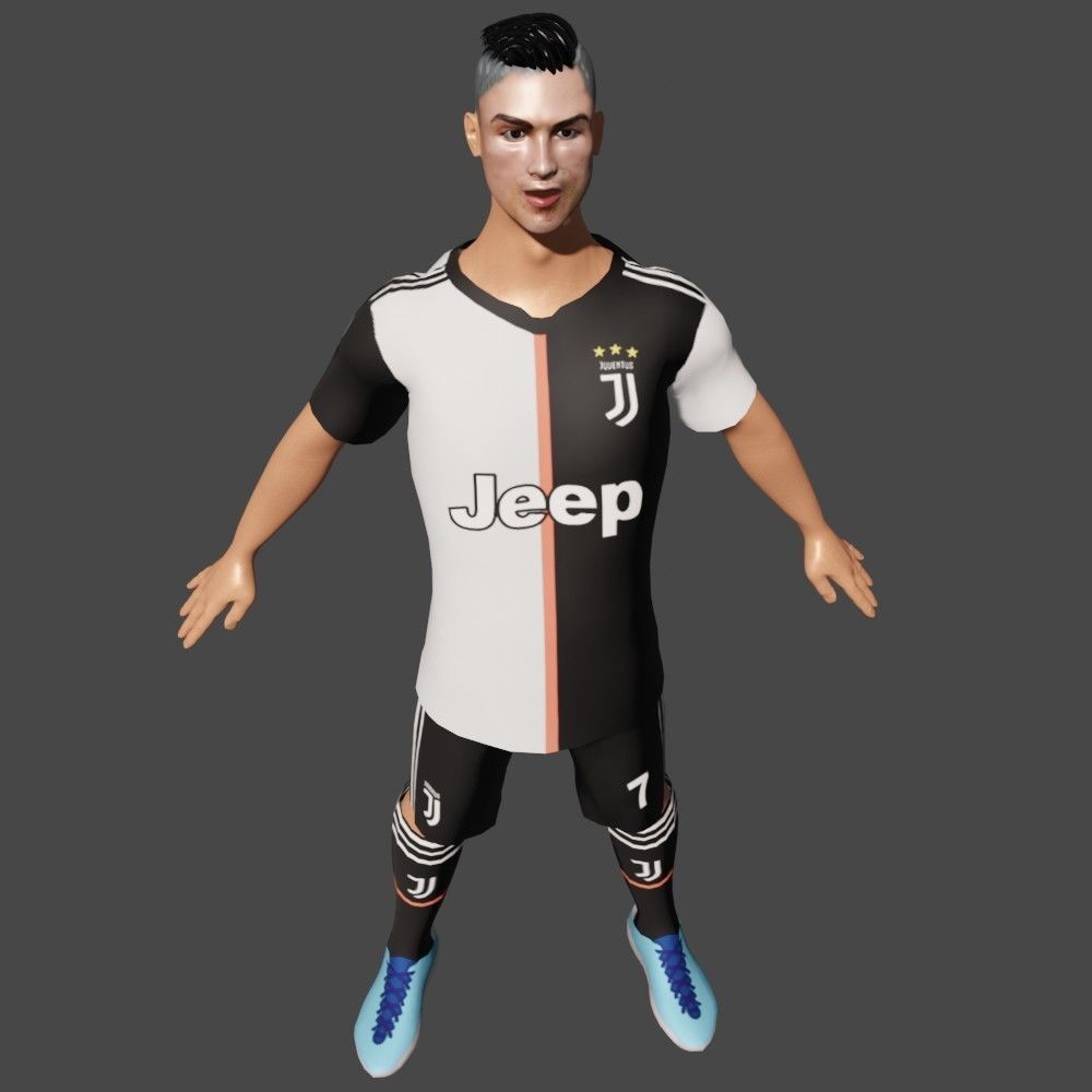 Cristiano Ronaldo 3D model_1