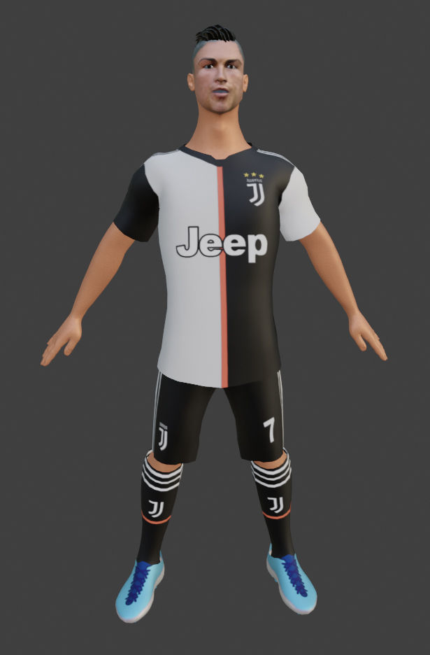 Cristiano Ronaldo 3D model_3