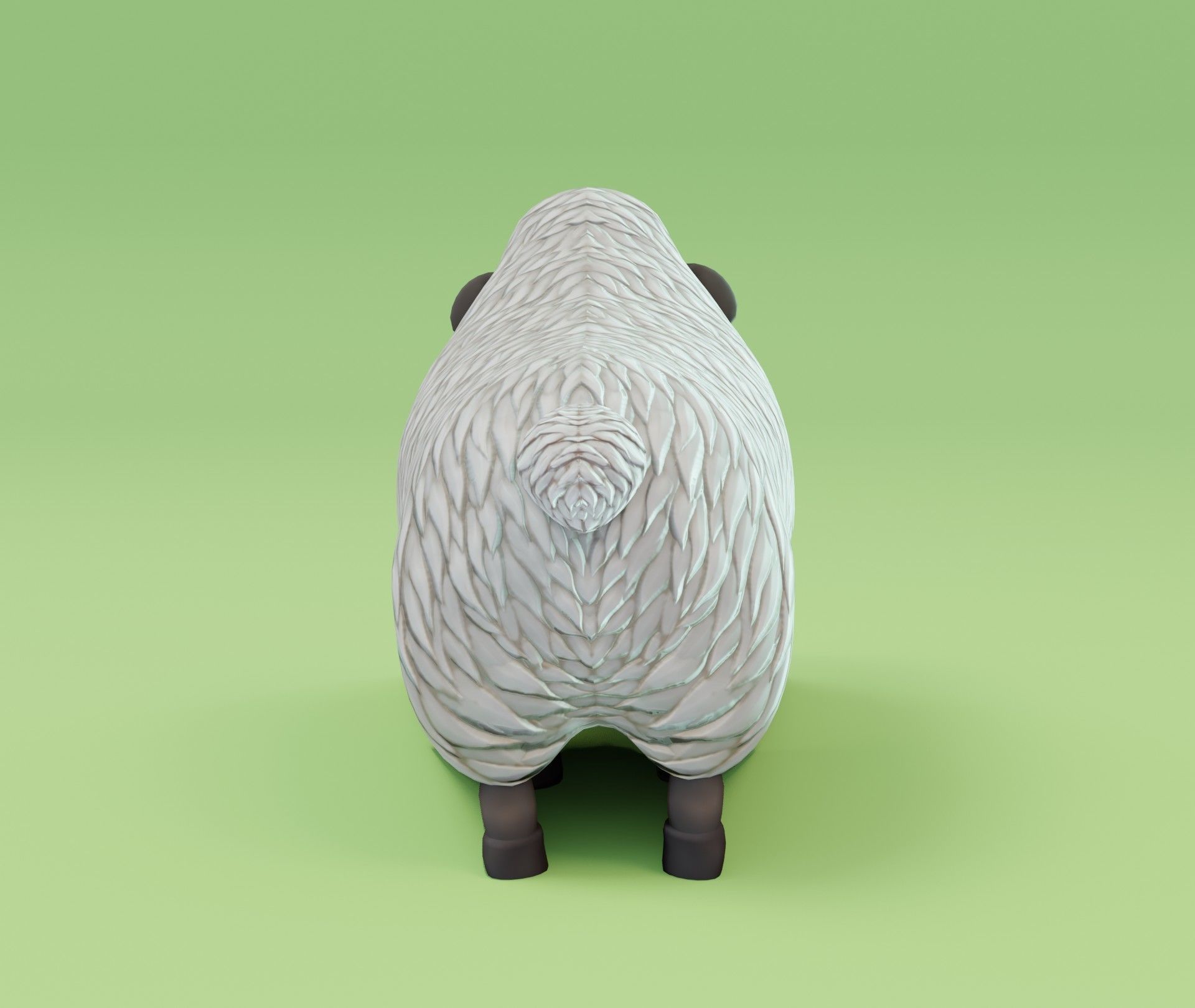 Sheep 3D Model toy Low-poly 3D model_17