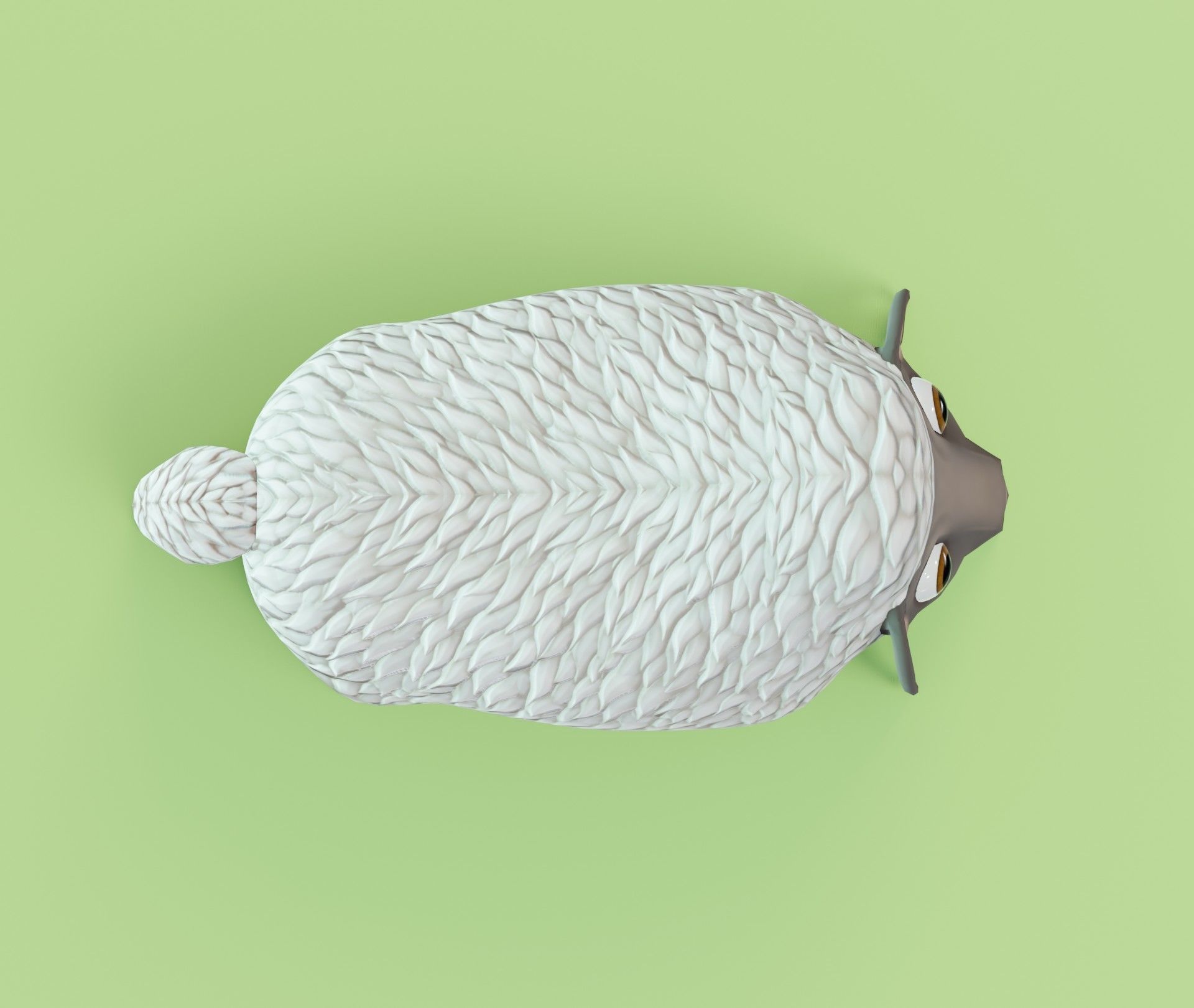 Sheep 3D Model toy Low-poly 3D model_12