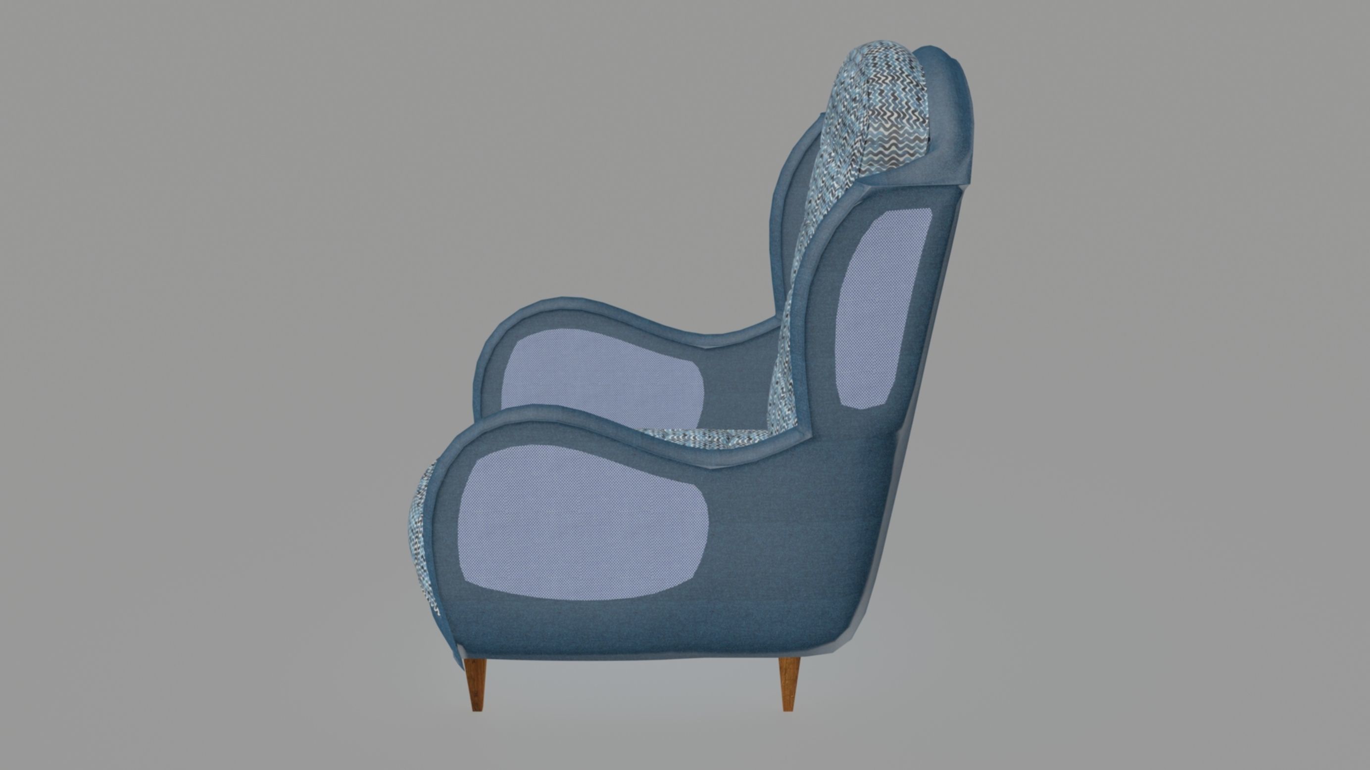 Armchair number one 3D model_5