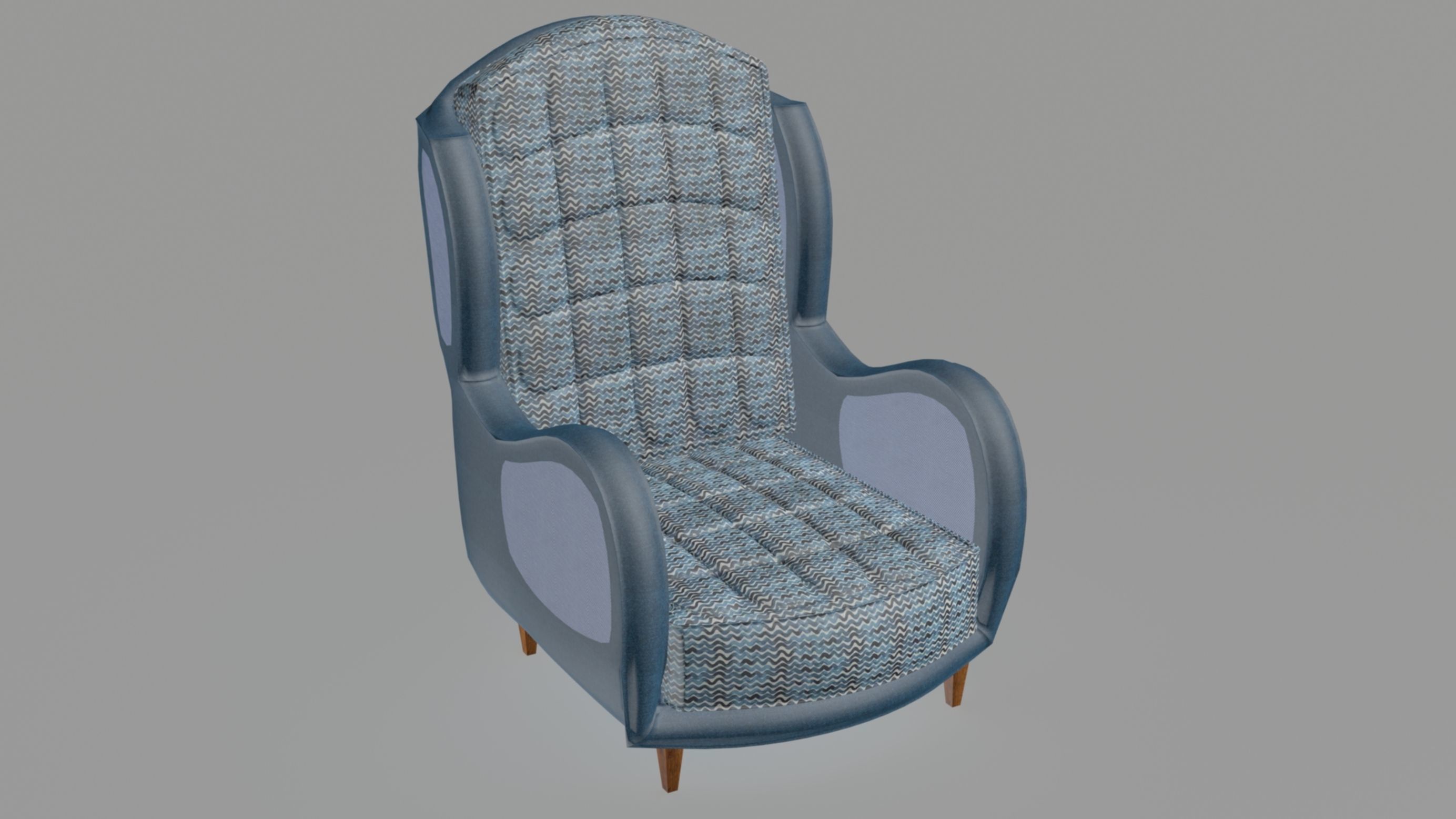 Armchair number one 3D model_2