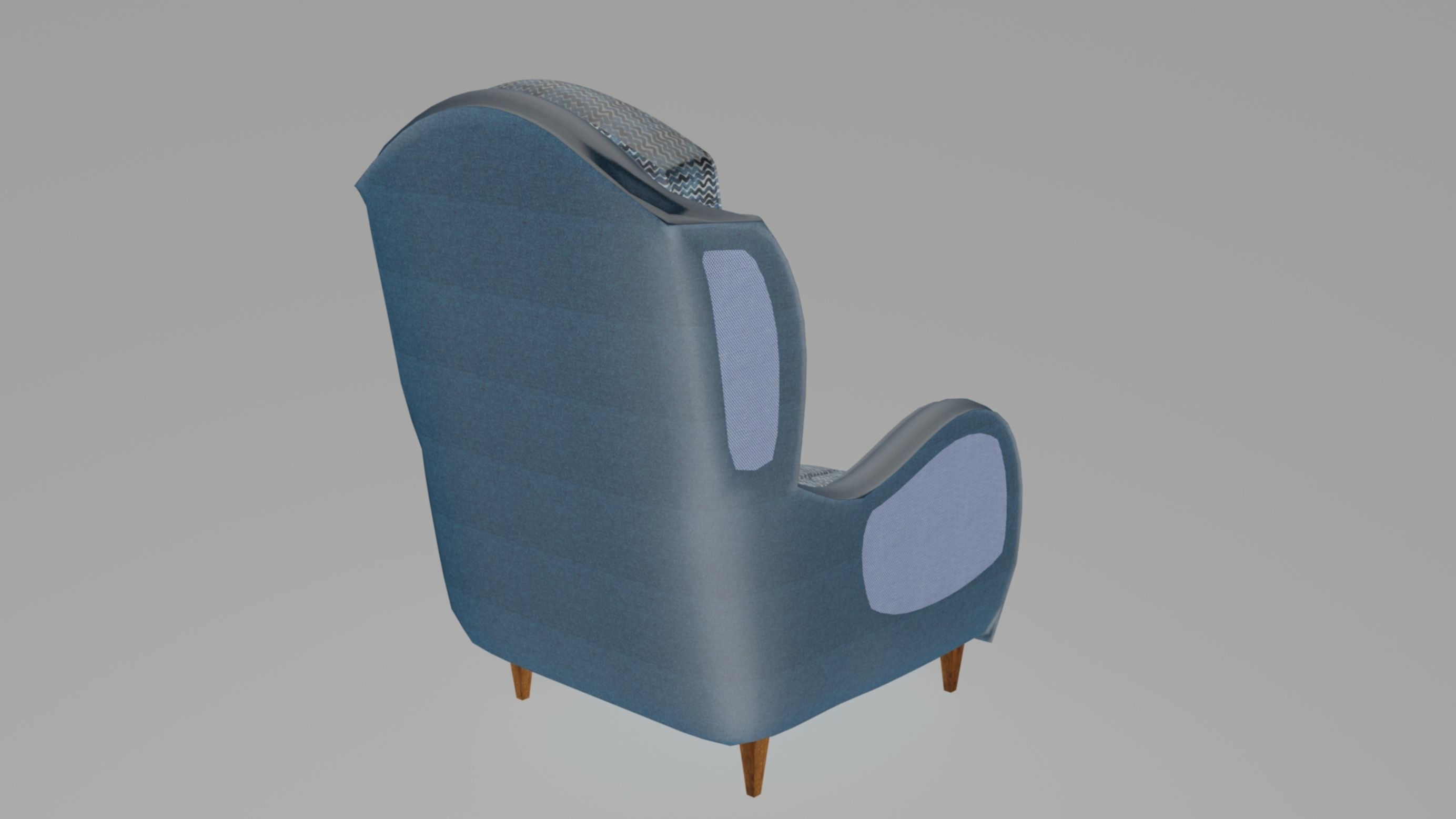 Armchair number one 3D model_7