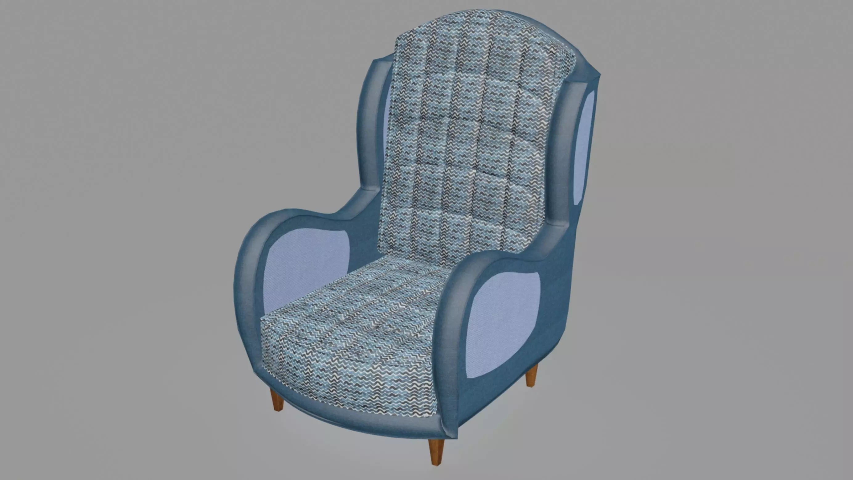 Armchair number one 3D model_0