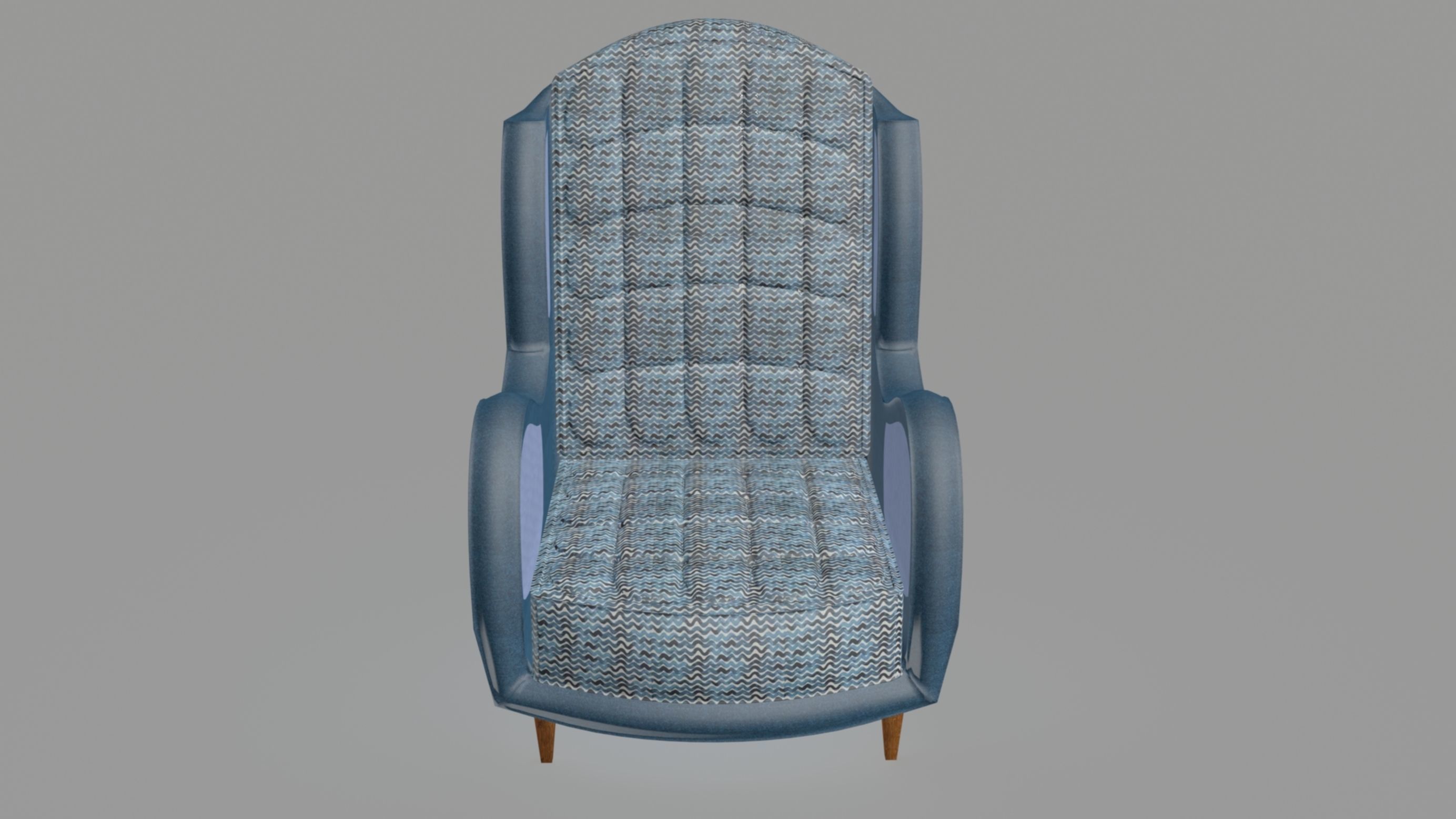 Armchair number one 3D model_3