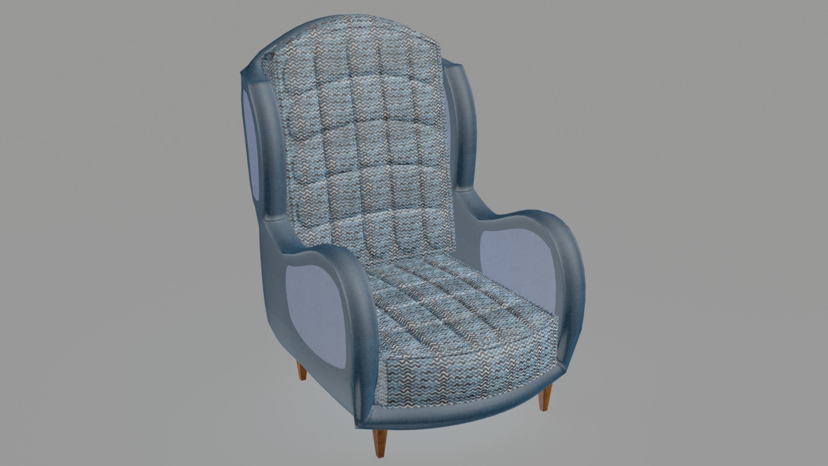 Armchair number one 3D model_1