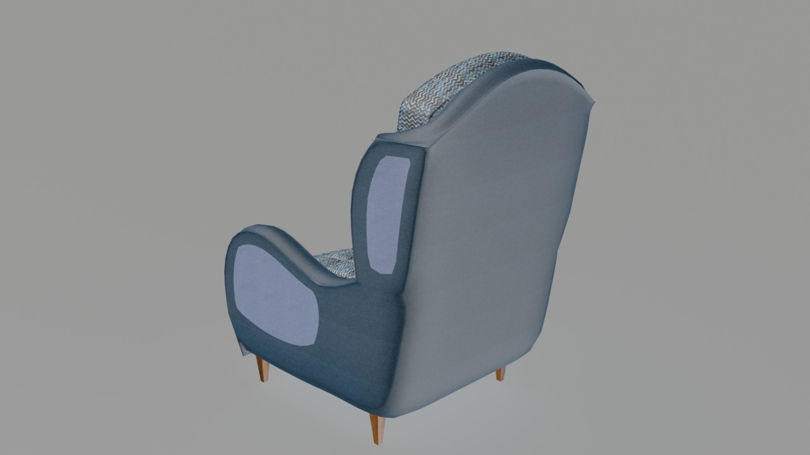 Armchair number one 3D model_8