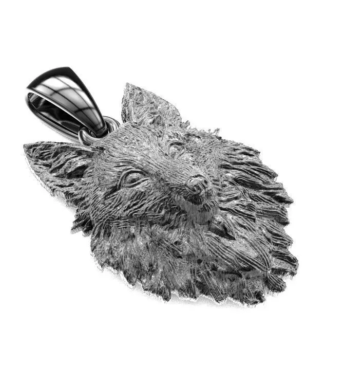 Fox pendante 3D print model_0