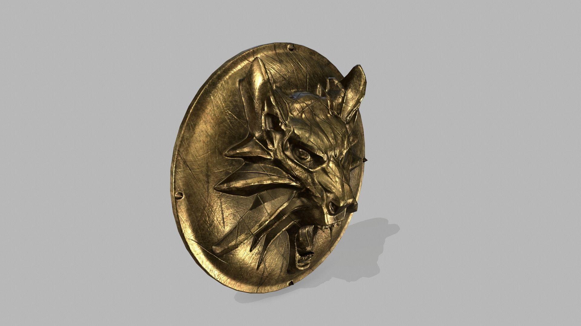 armor set Low-poly 3D model_8