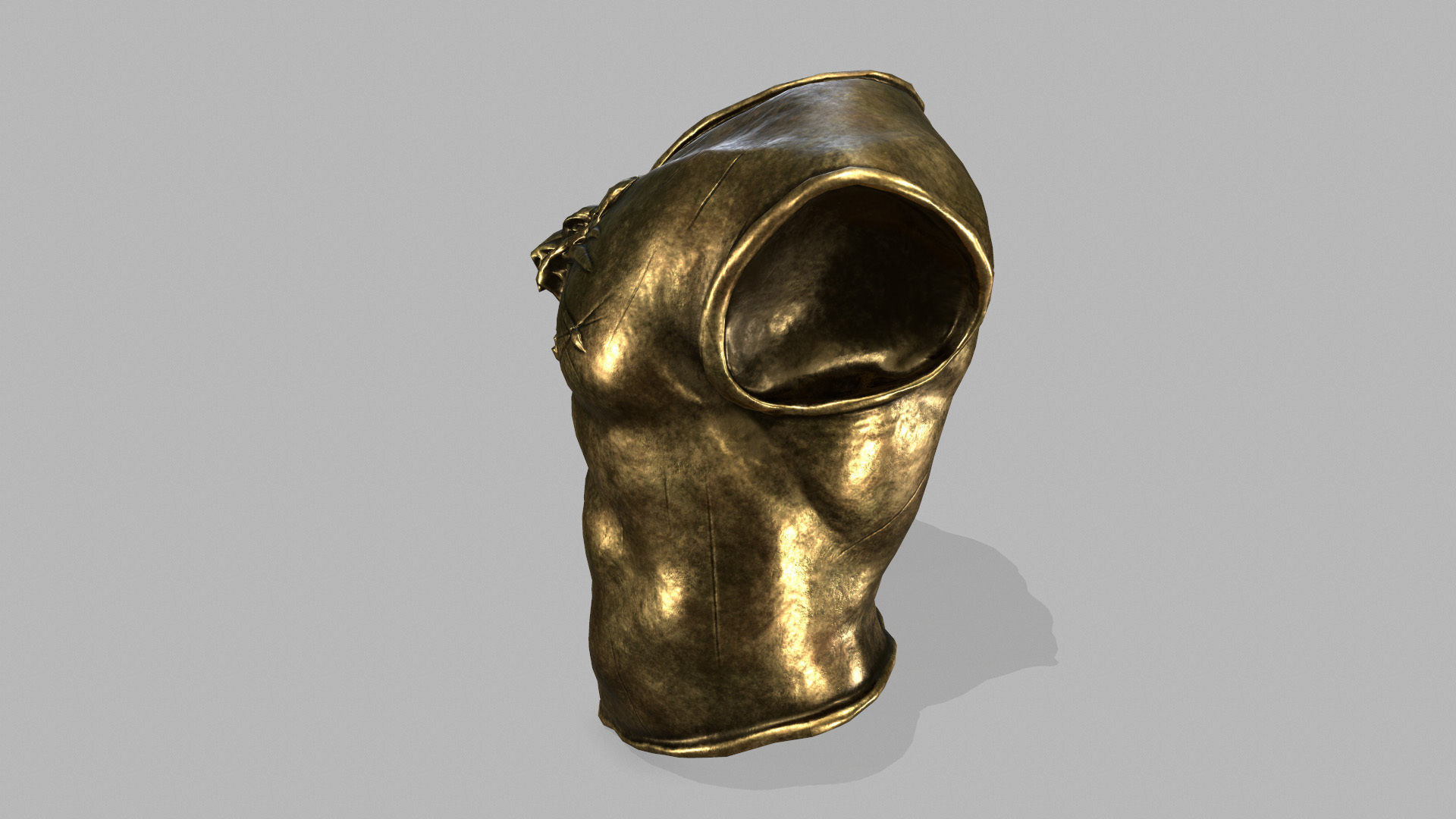 armor set Low-poly 3D model_4