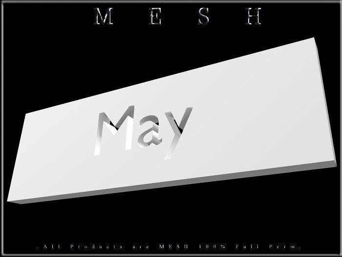 May - C Low-poly 3D model_3