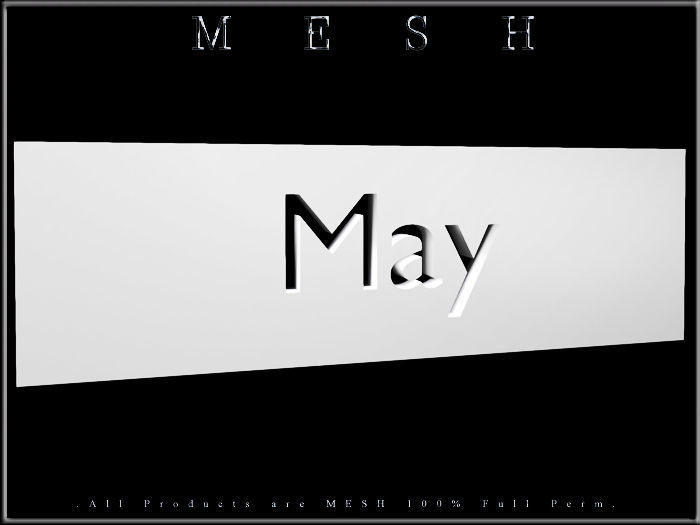 May - C Low-poly 3D model_1