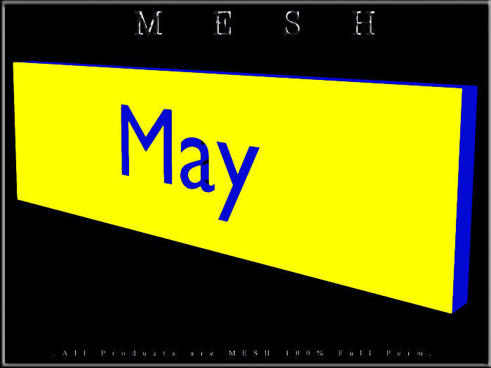 May - C Low-poly 3D model_2