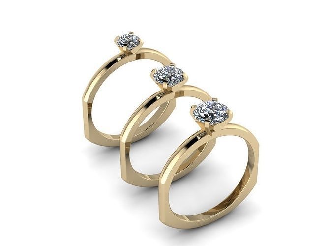 Jewelry Rings NINE RINGS  001 3D print model
