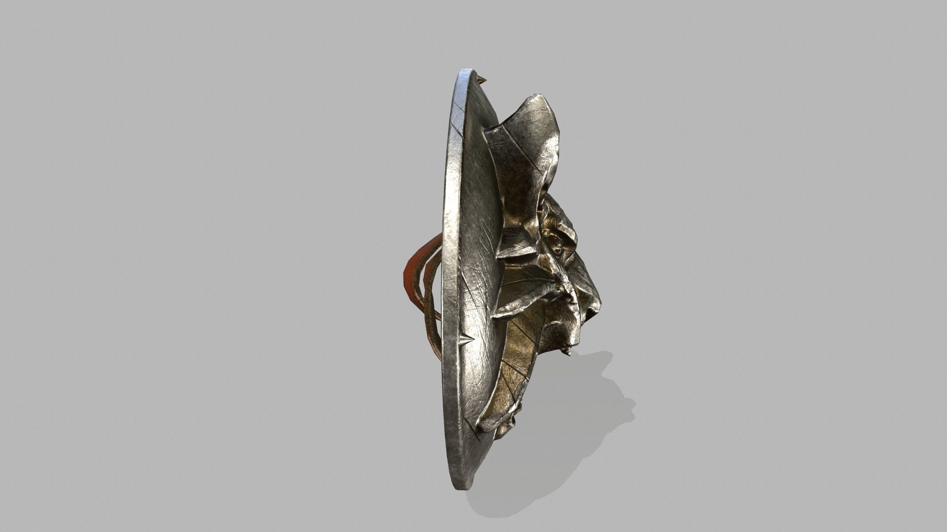 armor set witcher wolf head Low-poly 3D model_10