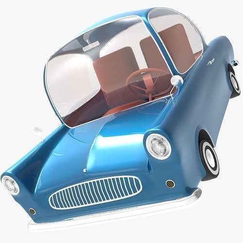 Cartoon Car Low-poly 3D model