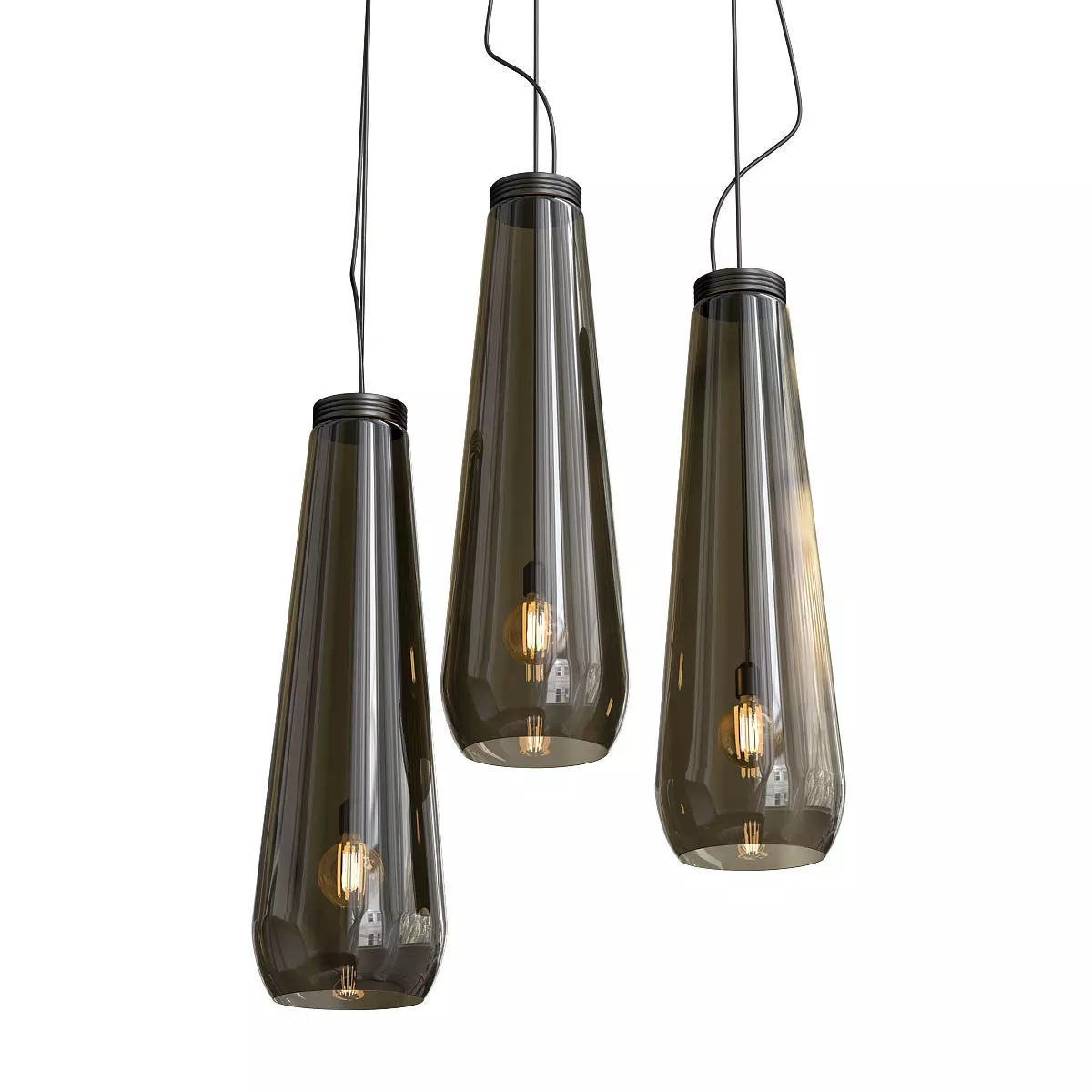 Glass Drop Lampada 3D model_0