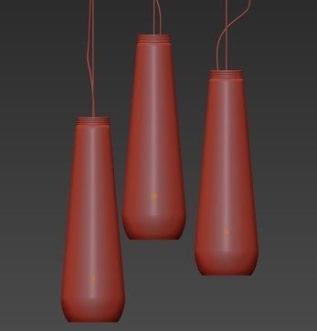 Glass Drop Lampada 3D model_2