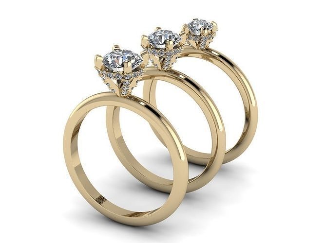 Jewelry Rings NINE RINGS 005 3D print model