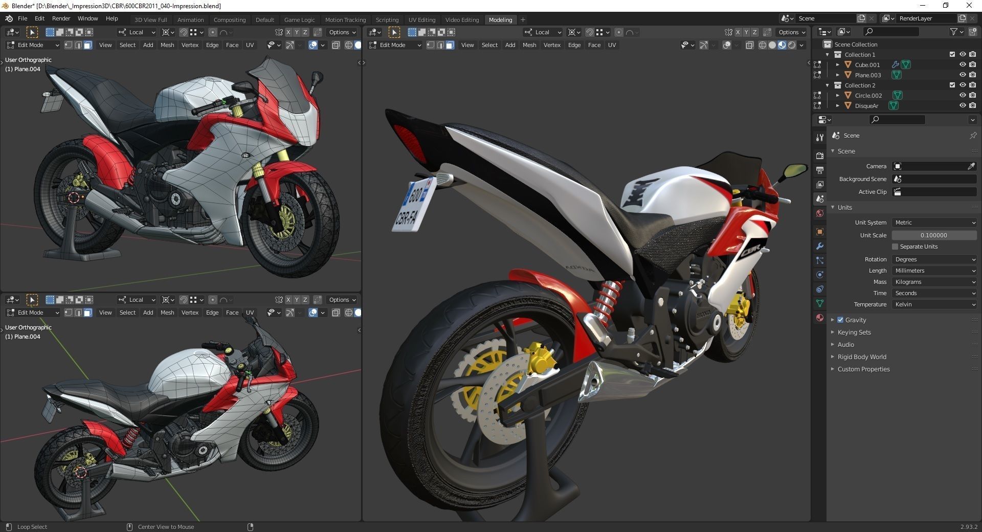 600 CBR FA 2011-2013 3D print model_15
