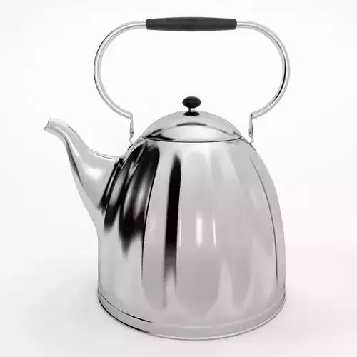 Large Classic Nickel Plated Kettle