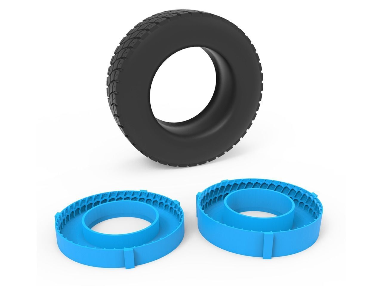Truck Tire Mold 3D model 3D printable CGTrader