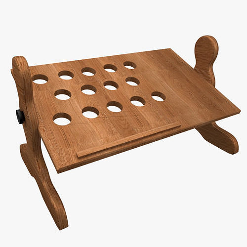 Table for notebook Low-poly 3D model