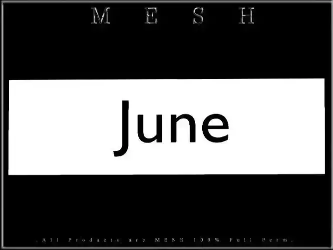 June - C mesh Low-poly 3D model