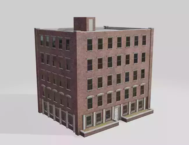 Red brick apartment building