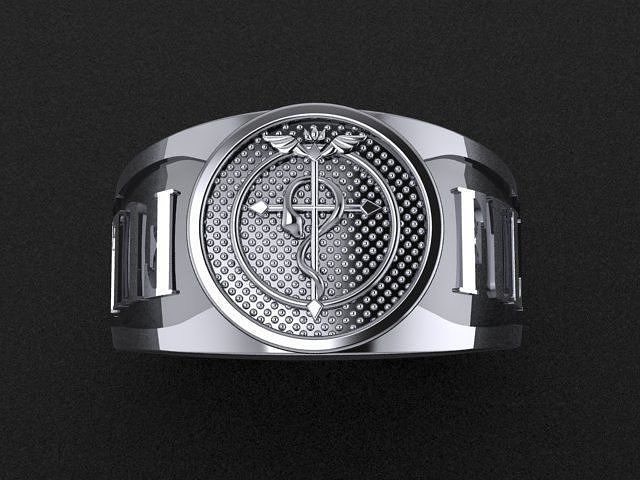 Fullmetal Alchemist ring 3D print or cnc model 3D print model