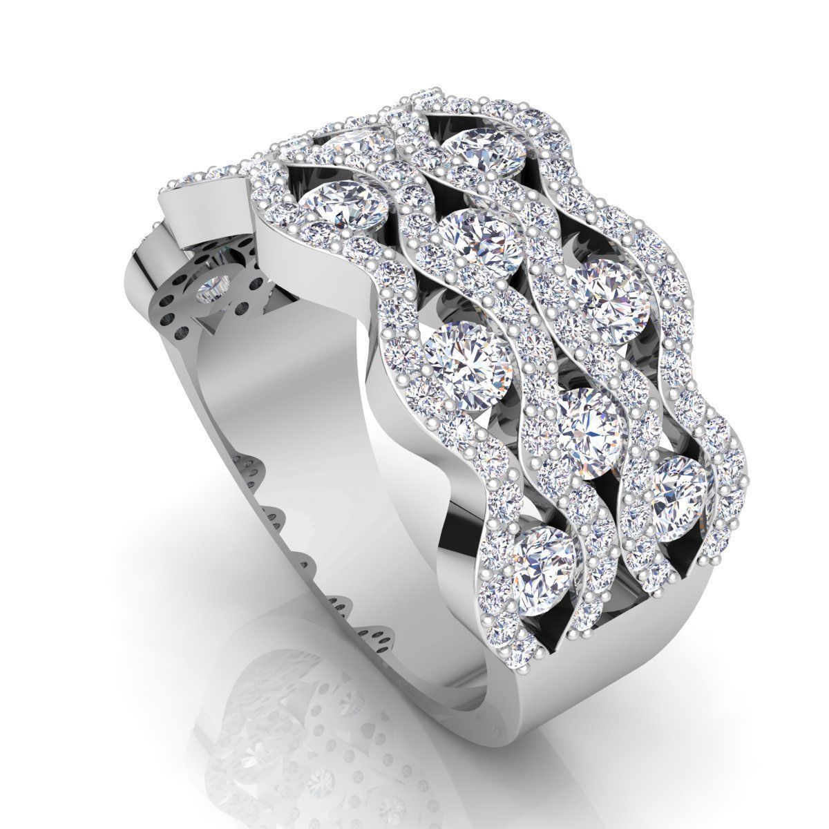 Fancy Woman Ring 3D print model_11