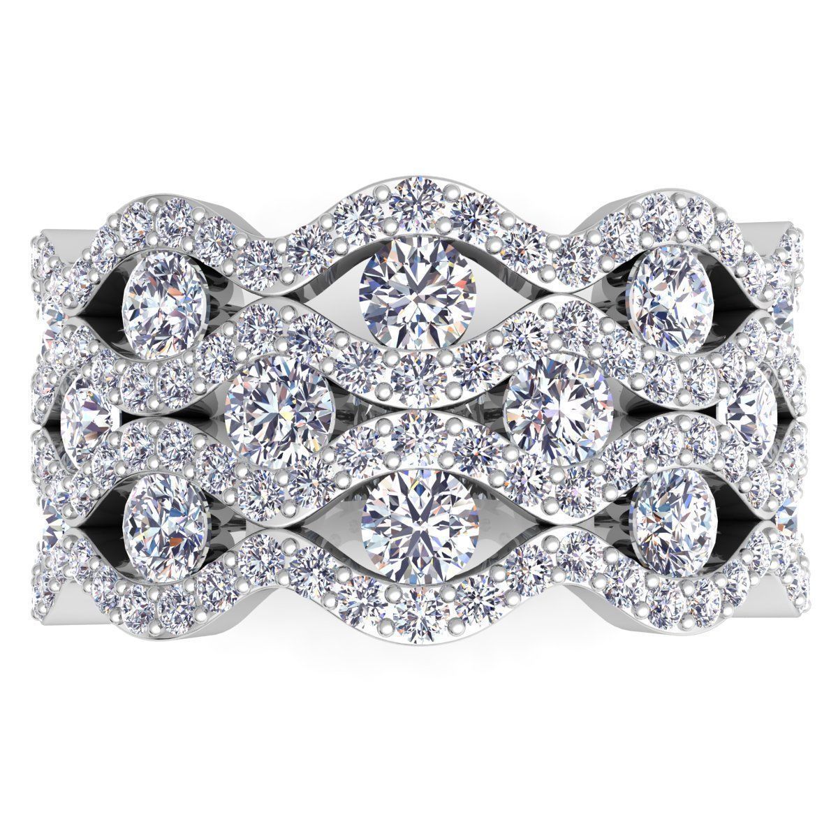 Fancy Woman Ring 3D print model_8