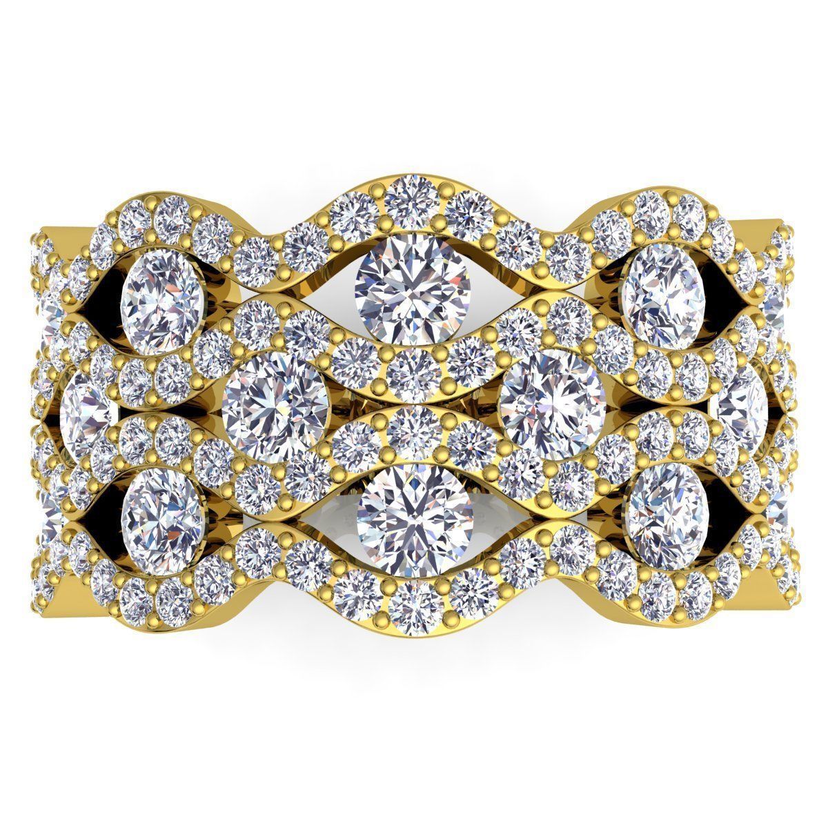 Fancy Woman Ring 3D print model_6