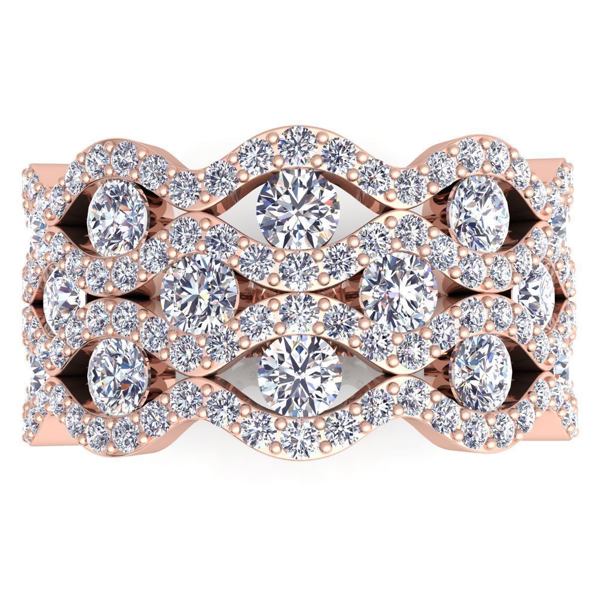 Fancy Woman Ring 3D print model_7