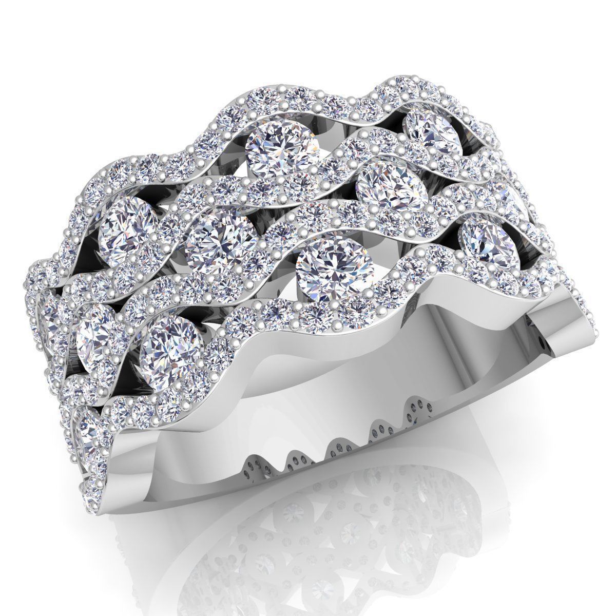 Fancy Woman Ring 3D print model_2