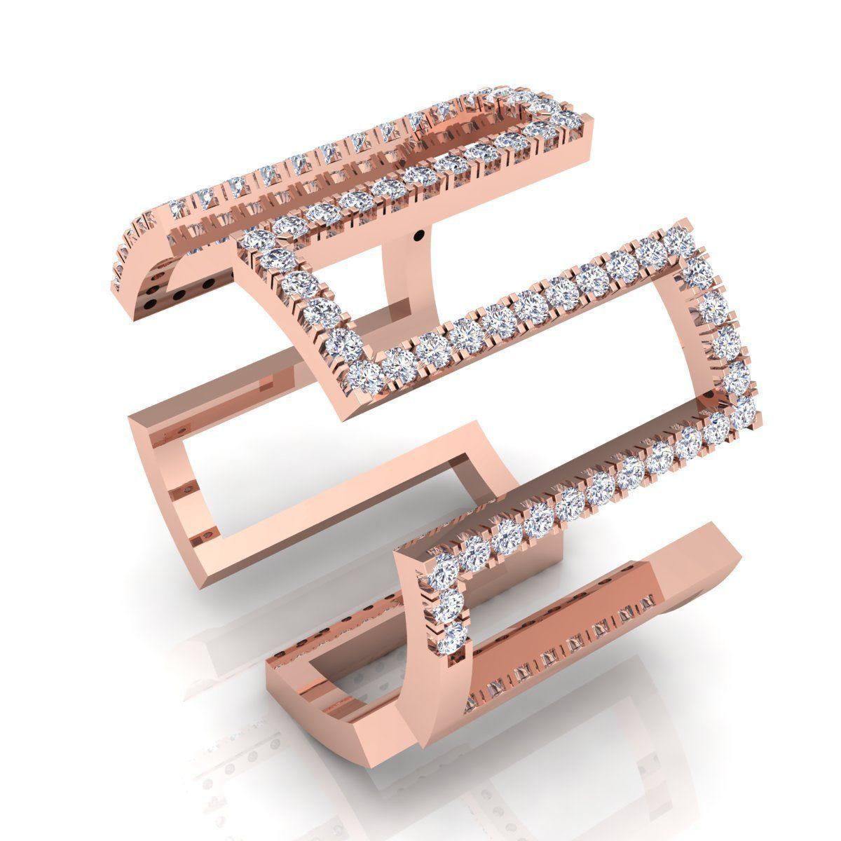 Royal Fancy Ring 3D print model_10