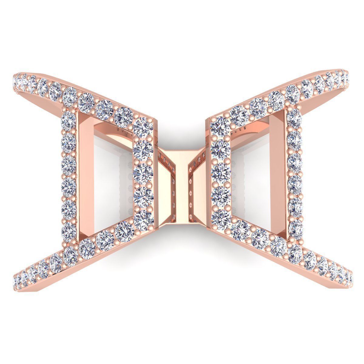 Fancy Woman Ring  3D print model_7