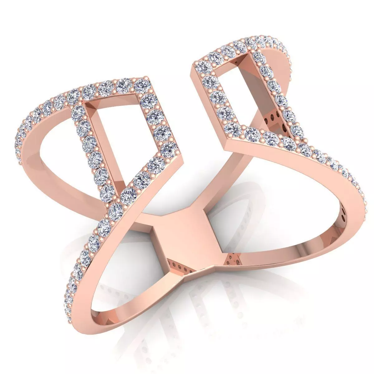 Fancy Woman Ring  3D print model_0